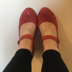 Mix Mooz red leather Mary Jane Shoes